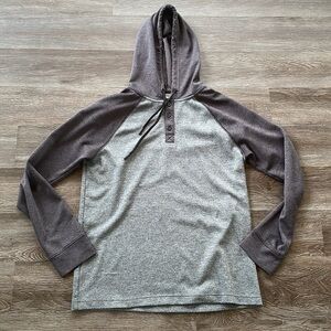 Tony Hawk Gray Pullover Hoodie Sweatshirt Skater Lightweight Two tone